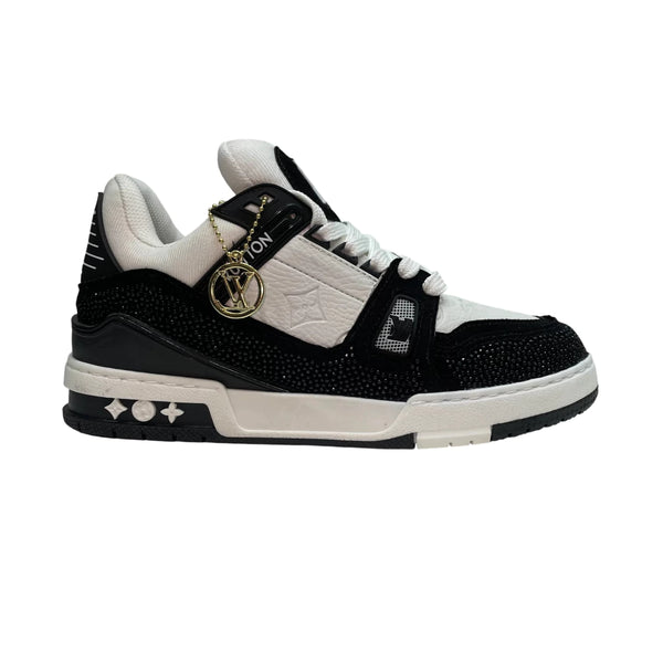 Louis Vuitton LV Trainer #54 Cristais Black White