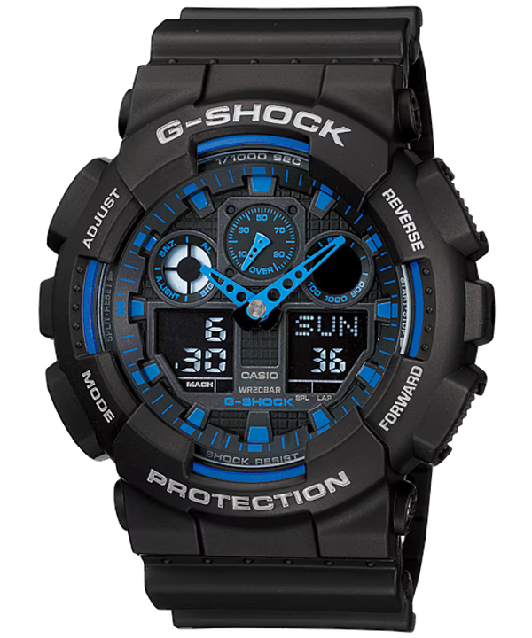 G-SHOCK GA-100 Preto/Azul